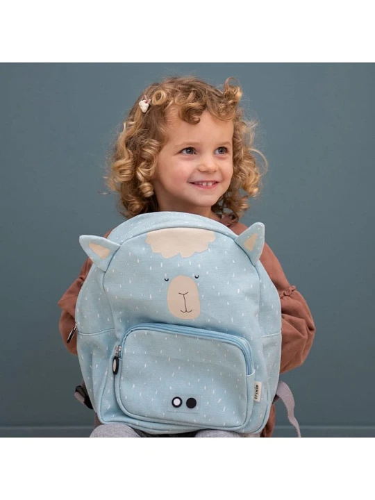 Zdjęcie produktu TRIXIE Plecak "Mr. Alpaca" w kolorze błękitnym - 23 x 13 x 31 cm rozmiar: onesize