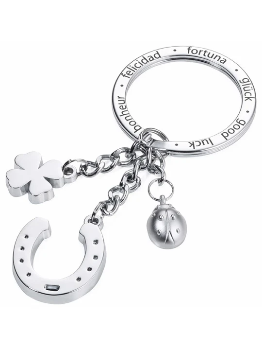 Zdjęcie produktu Troika Brelok "Luck" w kolorze srebrnym do kluczy rozmiar: onesize