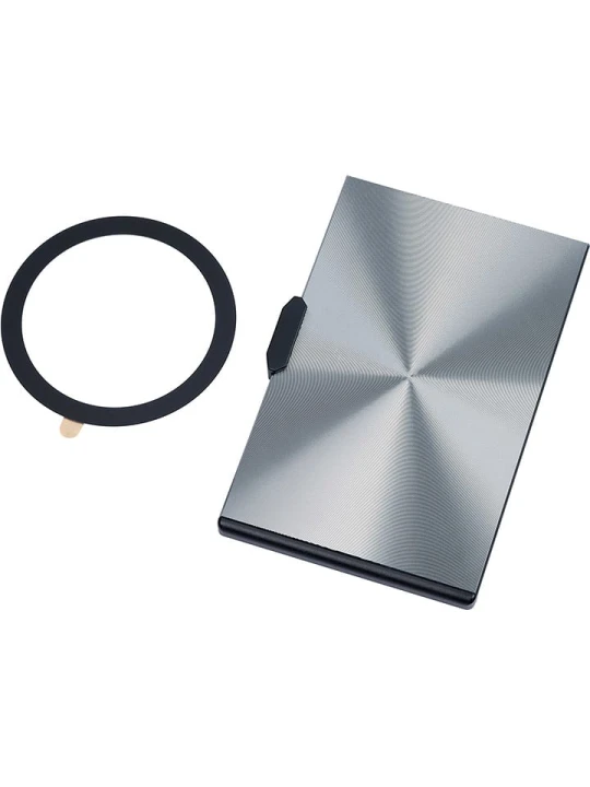 Zdjęcie produktu Troika Etui "MagSafe" w kolorze srebrnym na karty rozmiar: onesize