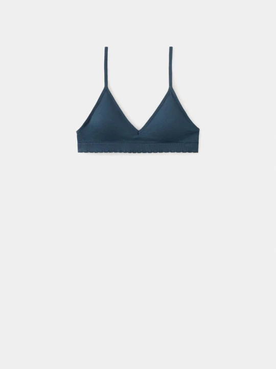 Zdjęcie produktu Trójkątny biustonosz basic granatowy - Teen - - MANGO TEEN