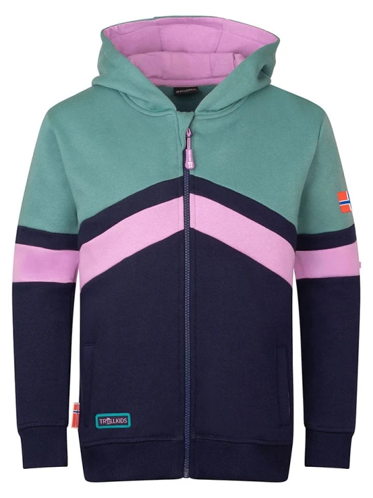 Zdjęcie produktu Trollkids Bluza "Flekkefjord" w kolorze fioletowym rozmiar: 164