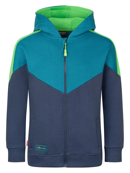 Zdjęcie produktu Trollkids Bluza "Flekkefjord" w kolorze niebieskim rozmiar: 116