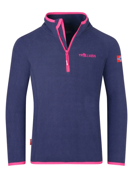 Zdjęcie produktu Trollkids Bluza polarowa "Nordland" w kolorze fioletowym rozmiar: 110