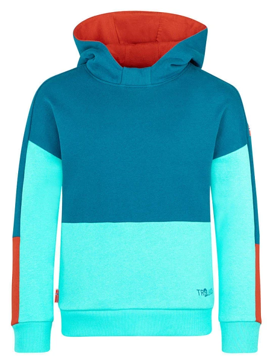 Zdjęcie produktu Trollkids Bluza "Rondane" w kolorze turkusowym rozmiar: 140