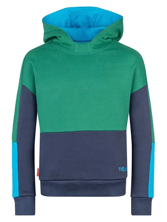Zdjęcie produktu Trollkids Bluza "Rondane" w kolorze zielonym rozmiar: 140