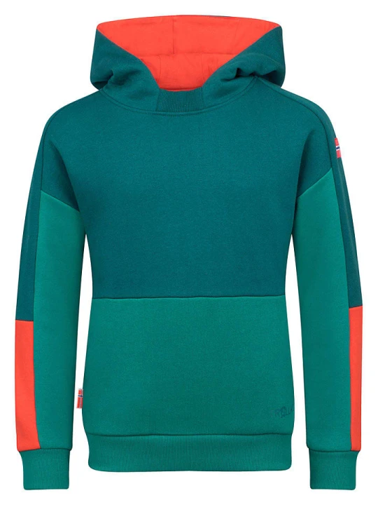 Zdjęcie produktu Trollkids Bluza "Rondane" w kolorze zielonym rozmiar: 110