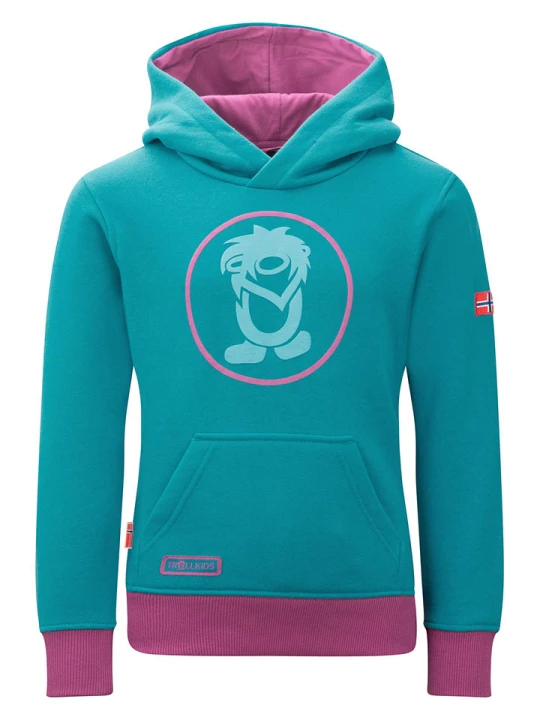 Zdjęcie produktu Trollkids Bluza "Troll" w kolorze turkusowym rozmiar: 128