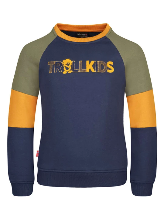 Zdjęcie produktu Trollkids Bluza "Trollfjord" w kolorze granatowym rozmiar: 176