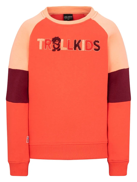 Zdjęcie produktu Trollkids Bluza "Trollfjord" w kolorze pomarańczowym rozmiar: 116
