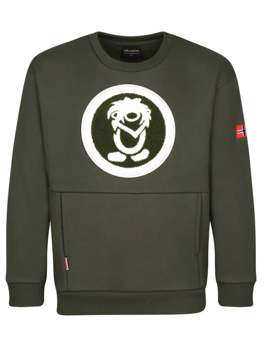 Zdjęcie produktu Trollkids Bluza "Trolltunga" w kolorze khaki rozmiar: 110