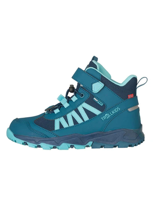 Zdjęcie produktu Trollkids Botki turystyczne "Tronfjell Hiker Mid" w kolorze turkusowym rozmiar: 36