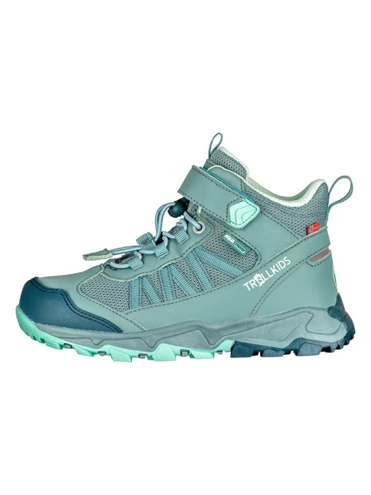 Zdjęcie produktu Trollkids Botki turystyczne "Tronfjell Hiker Mid" w kolorze turkusowym rozmiar: 35