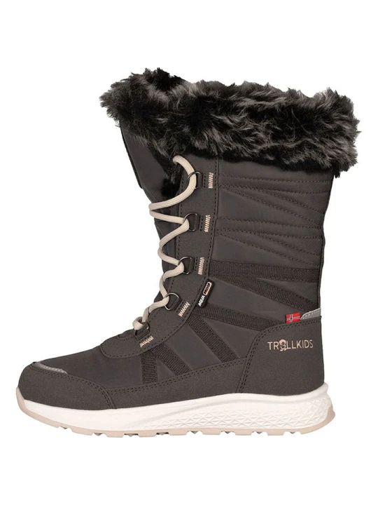 Zdjęcie produktu Trollkids Kozaki zimowe "Hemsedal Winter Boots XT" w kolorze antracytowym rozmiar: 28