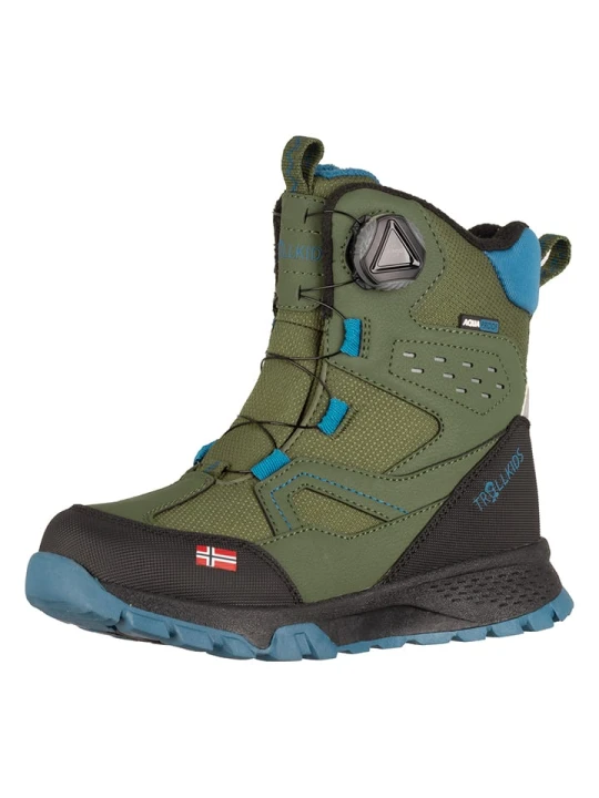Zdjęcie produktu Trollkids Botki zimowe "Kirkenes" w kolorze khaki rozmiar: 31