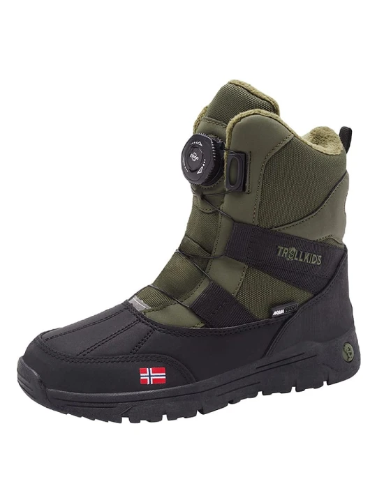 Zdjęcie produktu Trollkids Botki zimowe "Narvik XT" w kolorze khaki rozmiar: 30