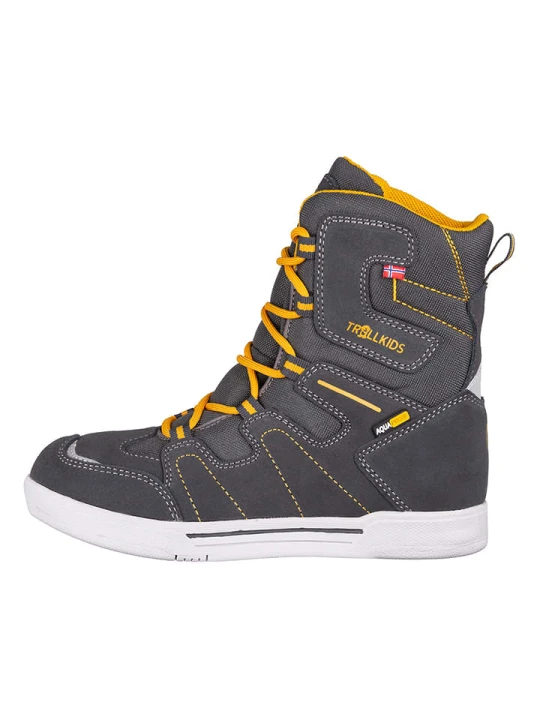 Zdjęcie produktu Trollkids Botki zimowe "Skanden" w kolorze szarym rozmiar: 25