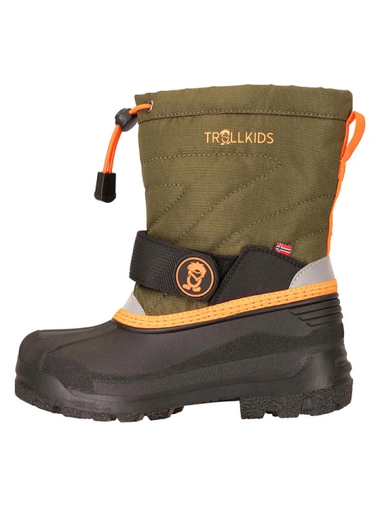 Zdjęcie produktu Trollkids Botki zimowe "Telemark" w kolorze khaki rozmiar: 37