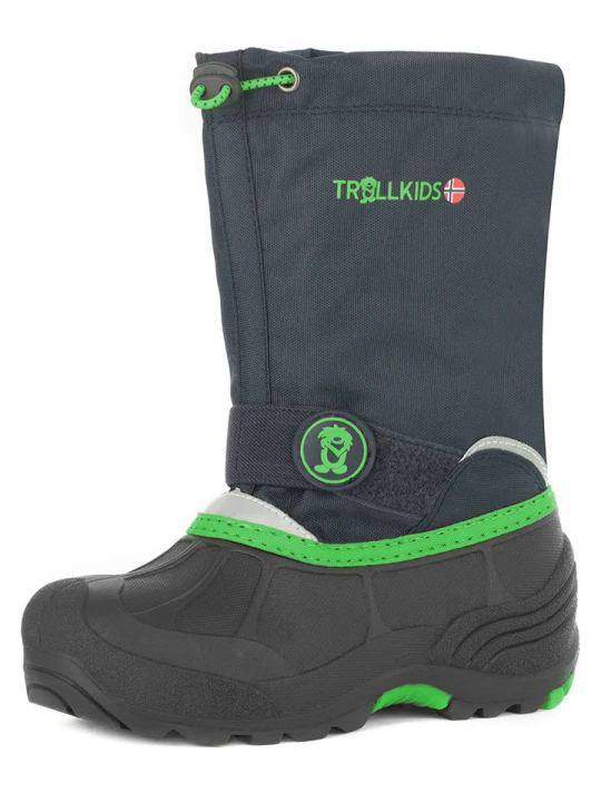 Zdjęcie produktu Trollkids Botki zimowe "Telemark Winter Boot XT" w kolorze granatowo-zielonym rozmiar: 32