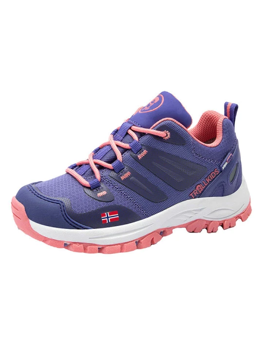 Zdjęcie produktu Trollkids Buty trekkingowe "Rondane Hiker Low" w kolorze fioletowym rozmiar: 35