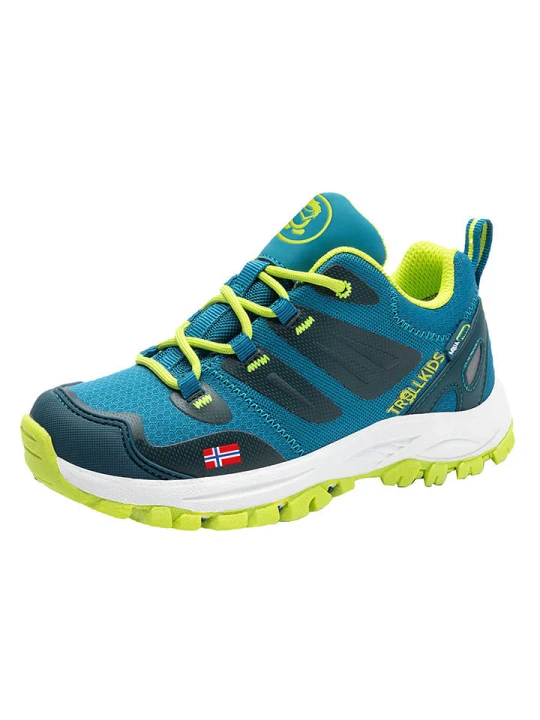 Zdjęcie produktu Trollkids Buty trekkingowe "Rondane Hiker Low" w kolorze turkusowym rozmiar: 40