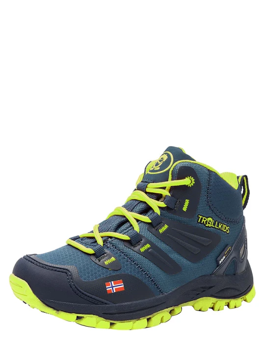Zdjęcie produktu Trollkids Buty trekkingowe "Rondane Hiker Mid" w kolorze granatowym rozmiar: 33