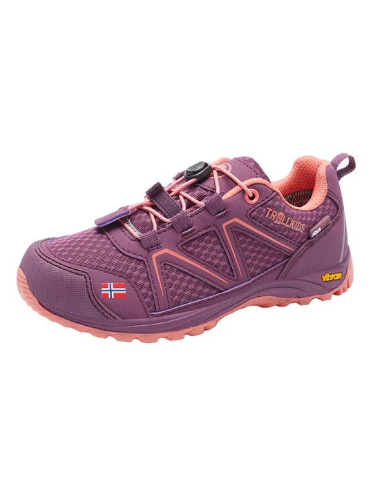 Zdjęcie produktu Trollkids Buty trekkingowe "Skarvan Hiker Low" w kolorze fioletowym rozmiar: 30