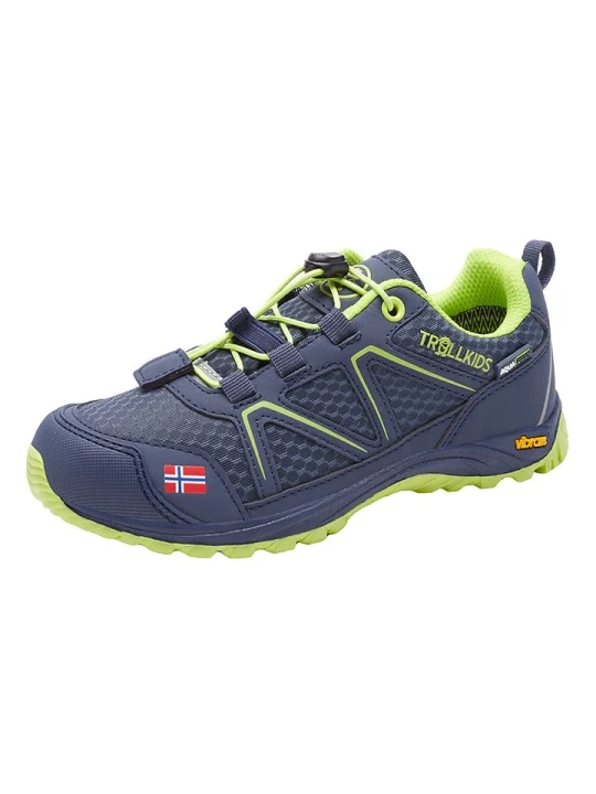 Zdjęcie produktu Trollkids Buty trekkingowe "Skarvan Hiker Low" w kolorze granatowym rozmiar: 32