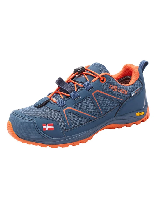 Zdjęcie produktu Trollkids Buty trekkingowe "Skarvan Hiker Low" w kolorze niebieskim rozmiar: 31