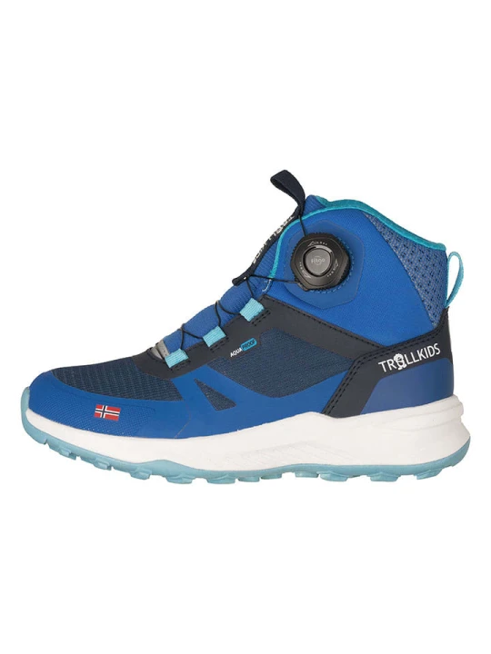 Zdjęcie produktu Trollkids Buty turystyczne "Trollfjord Mid XT" w kolorze niebieskim rozmiar: 28