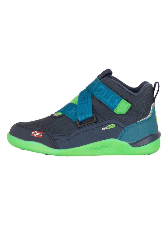 Zdjęcie produktu Trollkids Buty zimowe "Nordfjord" w kolorze granatowym do chodzenia na boso rozmiar: 40