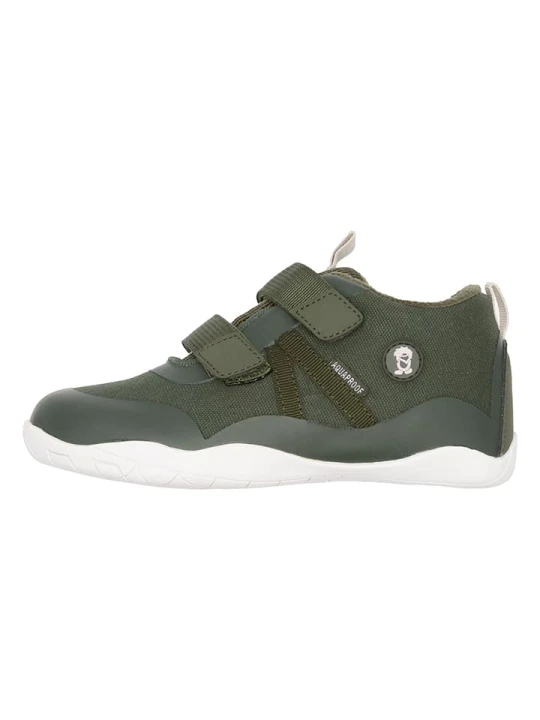 Zdjęcie produktu Trollkids Turystyczne buty zimowe "Hallingdal Barefoot Winter Hiker" w kolorze zielonym do chodzenia na boso rozmiar: 25