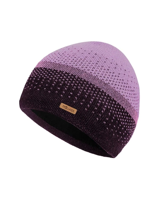 Zdjęcie produktu Trollkids Czapka beanie "Merino" w kolorze fioletowym rozmiar: 48-52 cm