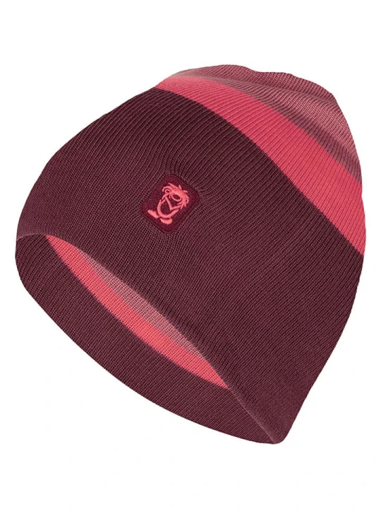 Zdjęcie produktu Trollkids Czapka beanie "Nordland" w kolorze fioletowo-jasnoróżowym rozmiar: 52-56 cm