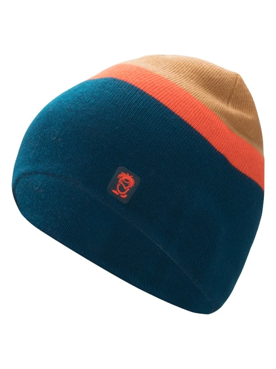 Zdjęcie produktu Trollkids Czapka beanie "Nordland" w kolorze niebiesko-jasnobrązowym rozmiar: 48-52 cm
