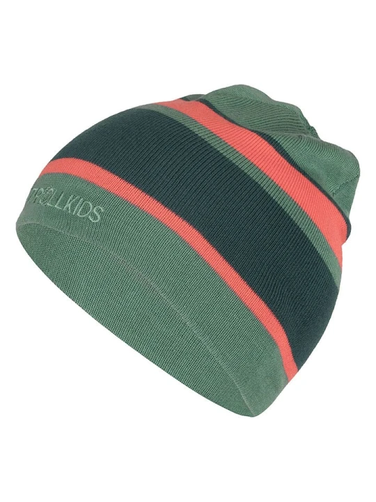 Zdjęcie produktu Trollkids Czapka beanie "Nordland" w kolorze zielonym rozmiar: 52-56 cm