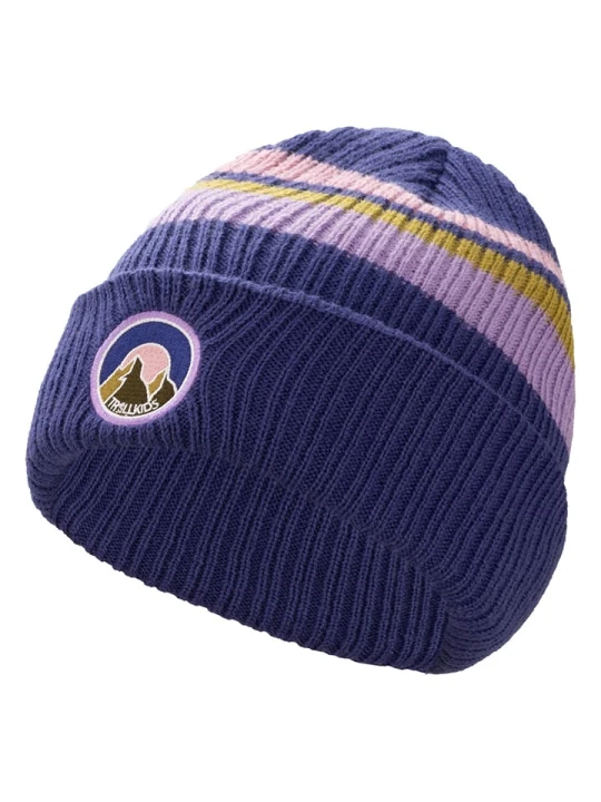 Zdjęcie produktu Trollkids Czapka beanie "Spitsbergen" w kolorze fioletowym rozmiar: 52-56 cm