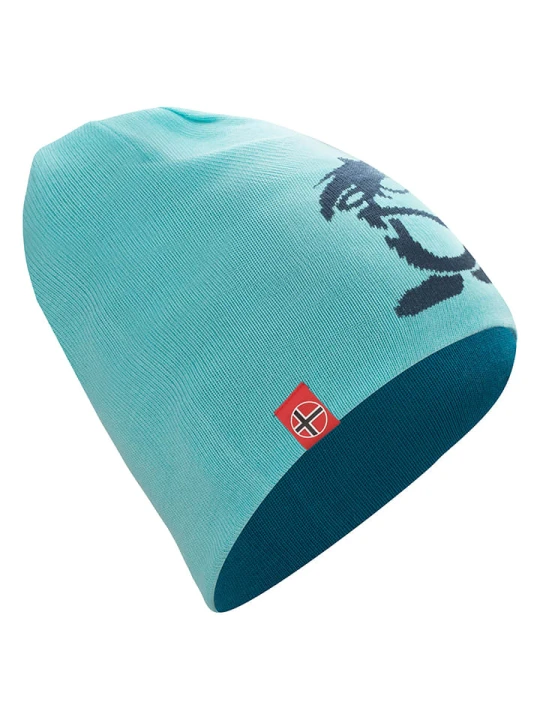 Zdjęcie produktu Trollkids Dwustronna czapka beanie "Troll" w kolorze turkusowym rozmiar: 48-52 cm