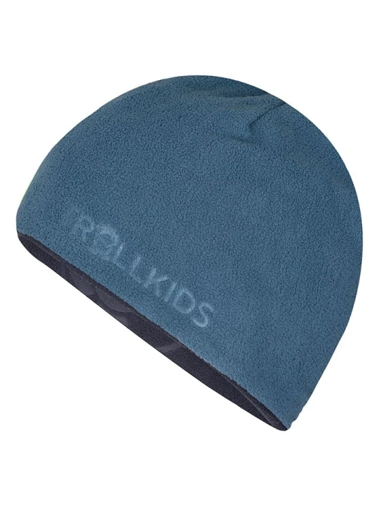 Zdjęcie produktu Trollkids Dwustronna czapka beanie "Finnmark" w kolorze granatowo-niebieskim rozmiar: 52-56 cm