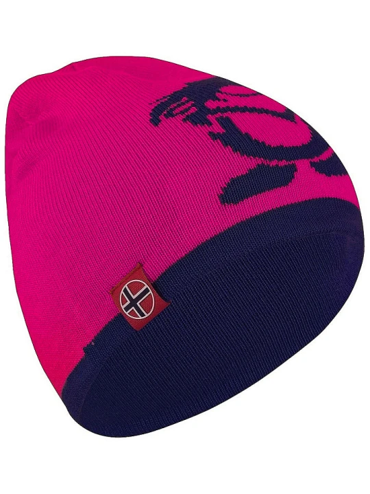 Zdjęcie produktu Trollkids Dwustronna czapka beanie "Troll" w kolorze granatowo-różowym rozmiar: 48-52 cm
