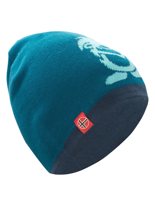 Zdjęcie produktu Trollkids Dwustronna czapka beanie "Troll" w kolorze niebiesko-granatowym rozmiar: 48-52 cm