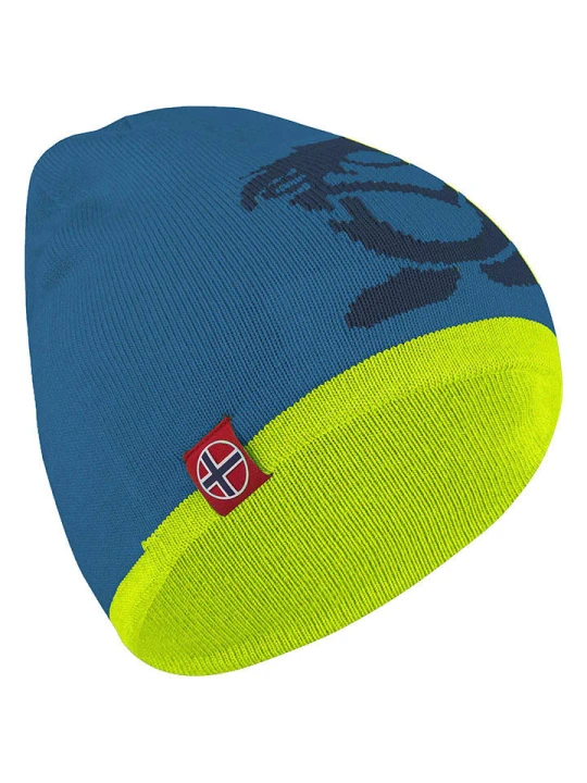 Zdjęcie produktu Trollkids Dwustronna czapka beanie "Troll" w kolorze niebiesko-zielonym rozmiar: 48-52 cm