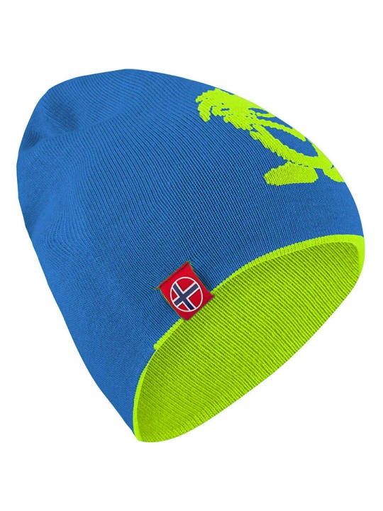 Zdjęcie produktu Trollkids Dwustronna czapka beanie "Troll" w kolorze niebiesko-zielonym rozmiar: 52-56 cm