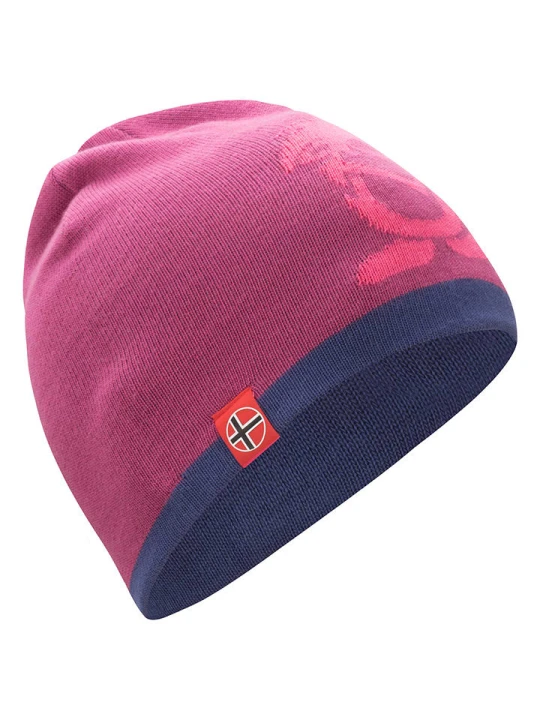 Zdjęcie produktu Trollkids Dwustronna czapka beanie "Troll" w kolorze różowo-fioletowym rozmiar: 48-52 cm