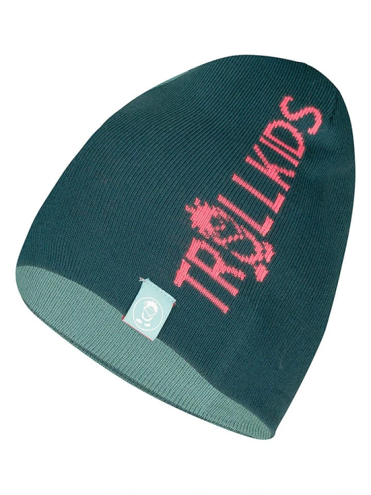 Zdjęcie produktu Trollkids Dwustronna czapka beanie "Troll" w kolorze turkusowym rozmiar: 48-52 cm
