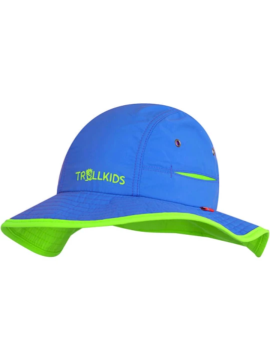 Zdjęcie produktu Trollkids Kapelusz przeciwsłoneczny "Troll" w kolorze niebiesko-jasnozielonym rozmiar: 48-52 cm