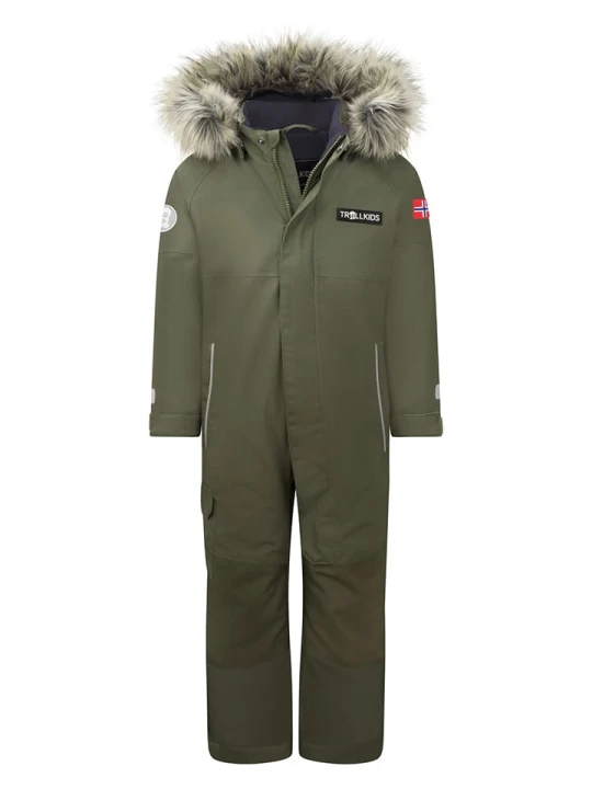 Zdjęcie produktu Trollkids Kombinezon zimowy "Kirkenes" w kolorze khaki rozmiar: 110