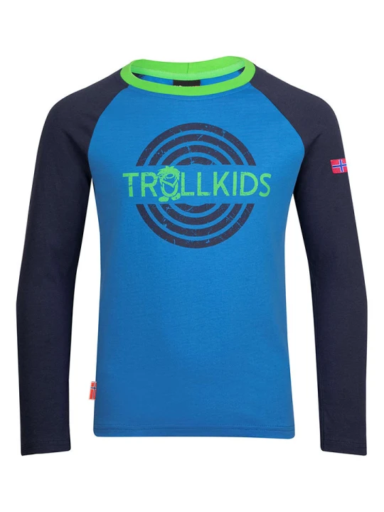 Zdjęcie produktu Trollkids Koszulka "Preikestolen" w kolorze niebieskim rozmiar: 164