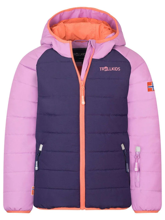 Zdjęcie produktu Trollkids Kurtka narciarska "Hafjell" w kolorze fioletowym rozmiar: 164