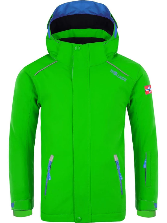 Zdjęcie produktu Trollkids Kurtka narciarska "Holmenkollen Pro" w kolorze zielonym rozmiar: 128
