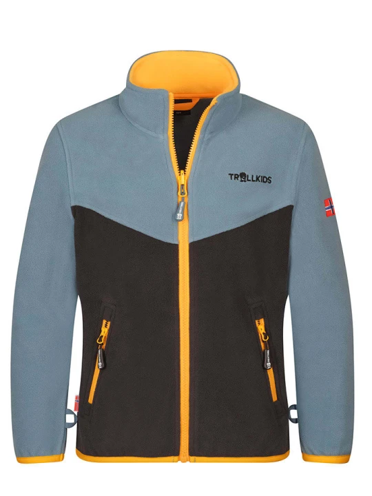 Zdjęcie produktu Trollkids Kurtka polarowa "Oppdal XT" w kolorze błękitnym rozmiar: 152